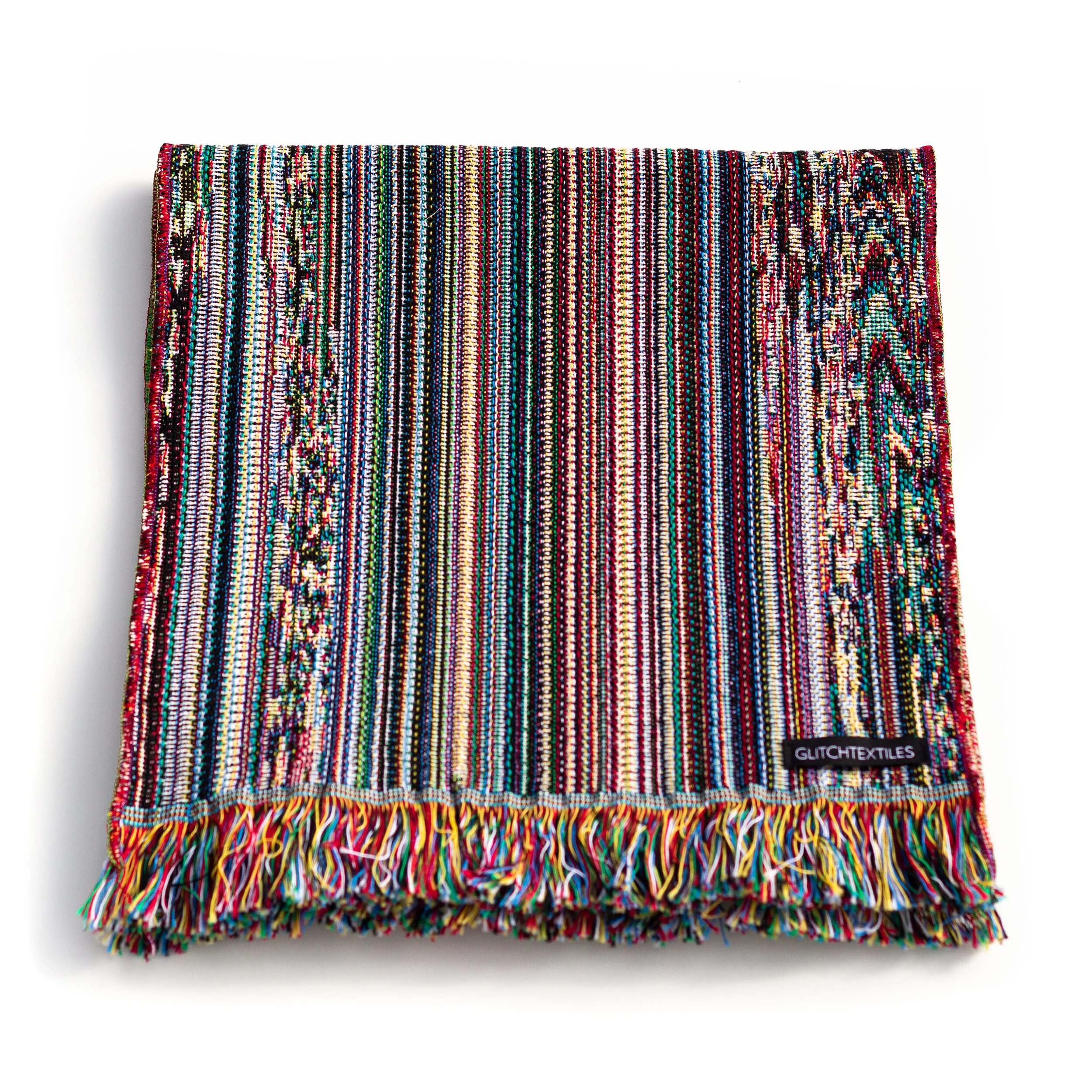 SARS-CoV-2 RdRP Warped 18 Scarf — Glitch Textiles